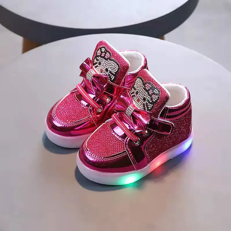 2025 Popular Girls Children's Casual Shoes Kids Lights Shoe