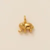 No. 3 elephant pendant-Gold