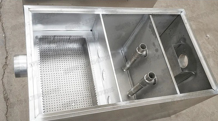 Commercial Catering Grease Trap Stainless Steel Waste Fat Interceptor  Separator