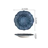 plato de ensalada azul oscuro de 8,5 pulgadas