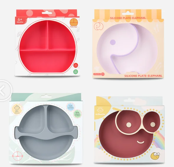 The Xlee Is Dishwasher Safe Baby Feeding Set Silicone Suction Baby