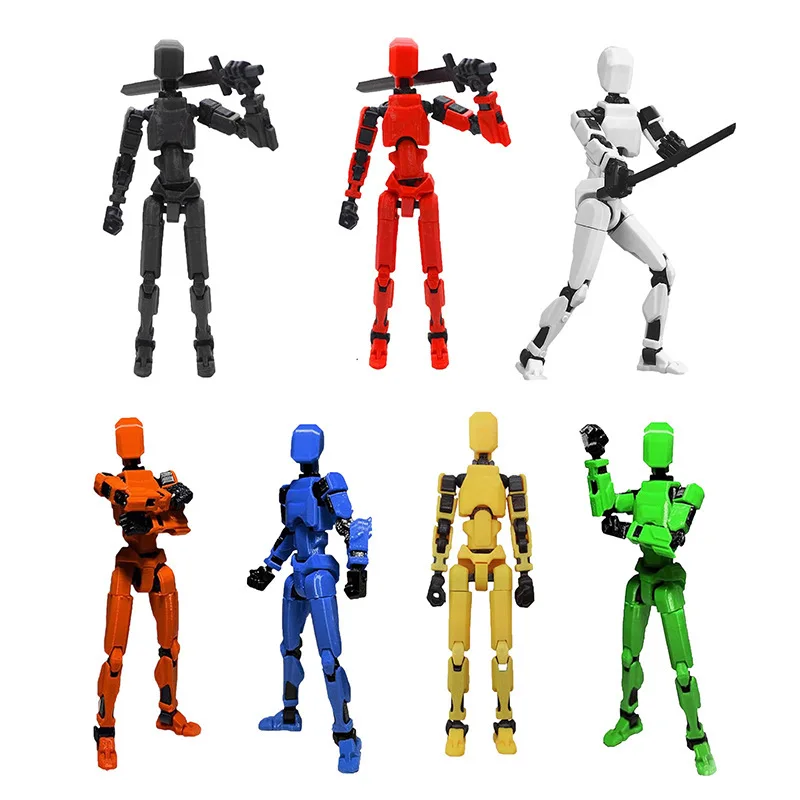 LINDA Toy 3D Action Figure, DIY Robot Action Figure with Full Articulation for Stop Motion Animation, Multi-Jointed Movable