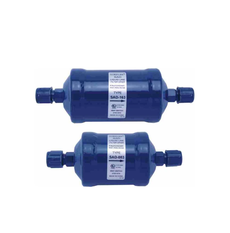 Hot Sale Refrigeration Manufactured Copper Receiver Refrigeration Dry Filter 1.2 SAD Series Solid Core Liquid Line Filter-Drier