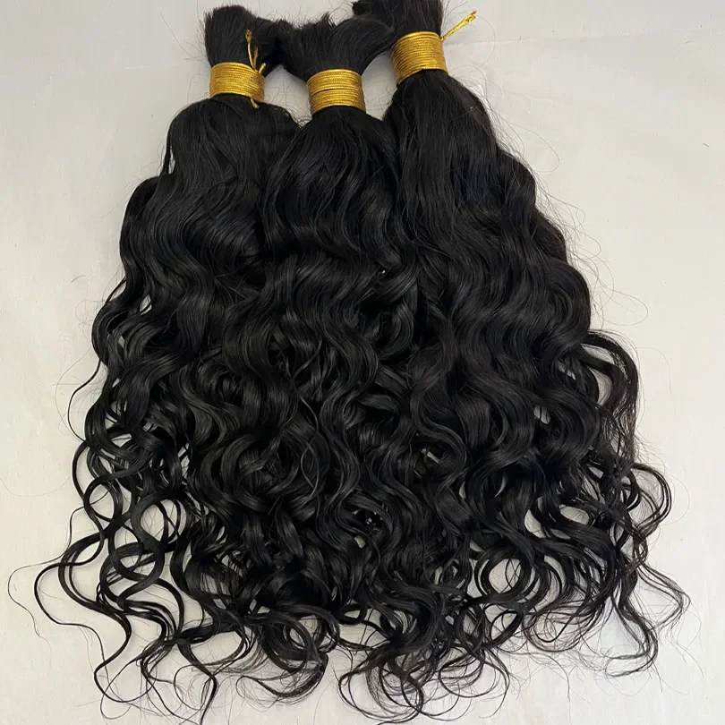 Brazilian Loose Wave Human Hair Bulk Wet and Wavy For Braiding No Weft Braids Extensions_voghion.com