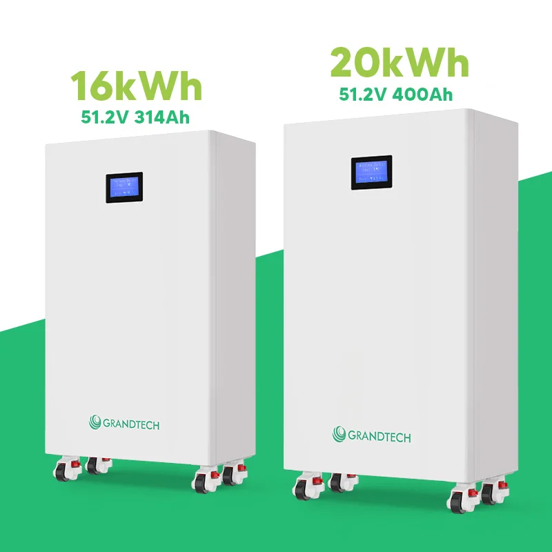 lifepo4 akkumulyator uchun 51,2 V li boʻlinuvchi quyosh energiyasi saqlash tizimi, 100 Ah / 200 Ah, 10–20 kWh, IP55 himoya darajasi, 16 kWh, 400 Ah, 48 V ESS