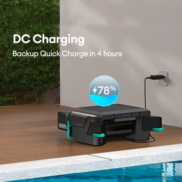 Automatic Solar Rechargeable Surface Pool Robot Pool Cleaner Vacuum Cleaner Floating Swimming Pool Cleaning Skimmer