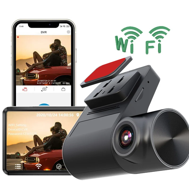 v2 wifi dash cam phone connected