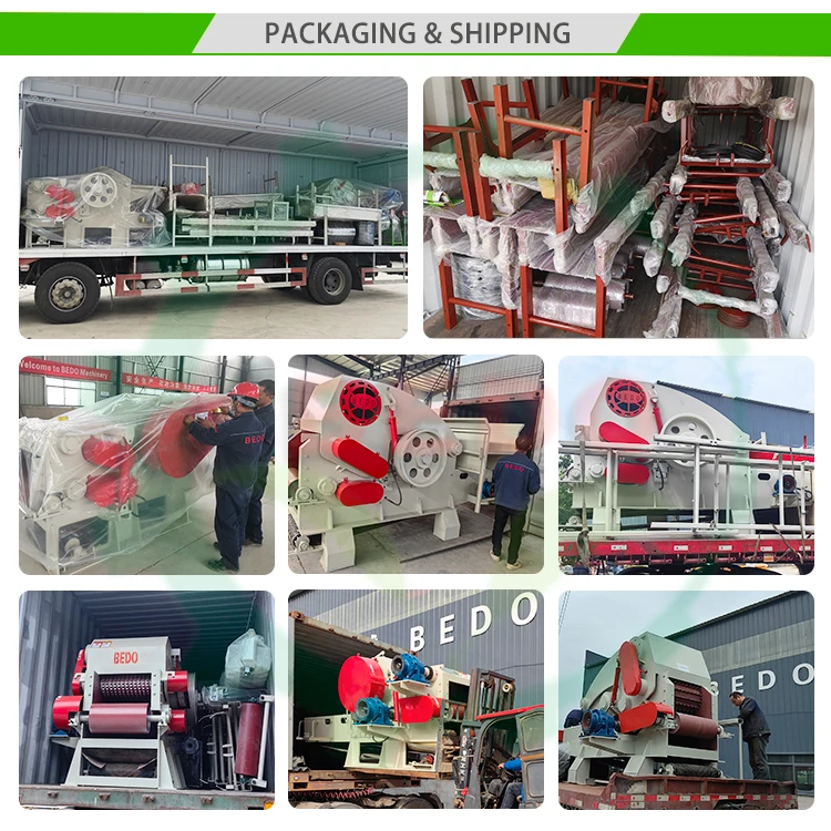 12-15ton/h Industrial Palm Wood Chipping Machine Palm Chipper for Paper Pulp Making Industry