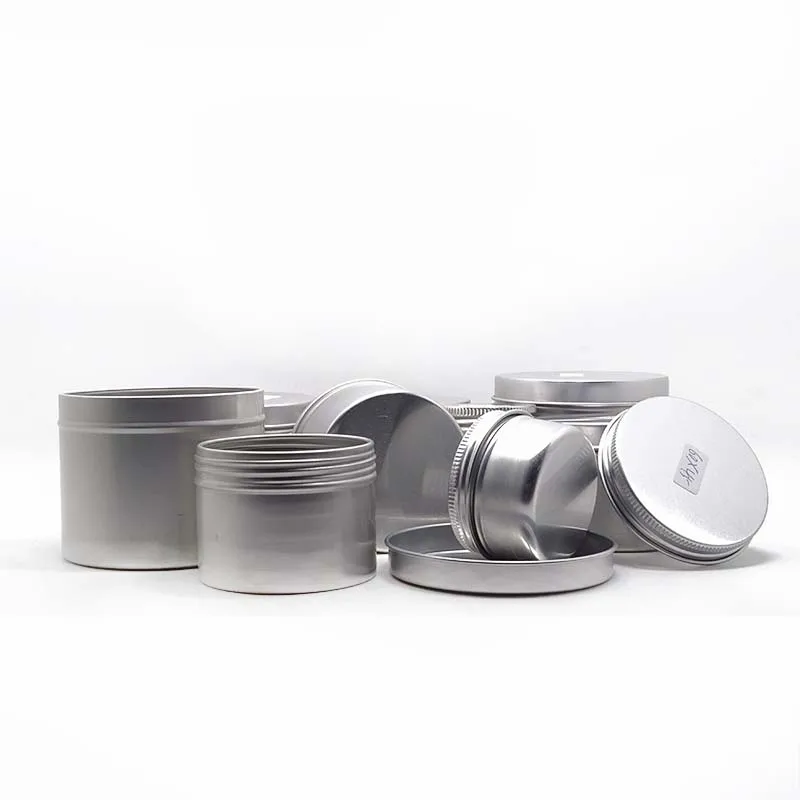 100ml 200 ml 300ml 400ml 500ml tin aluminum jar gold with screw lid