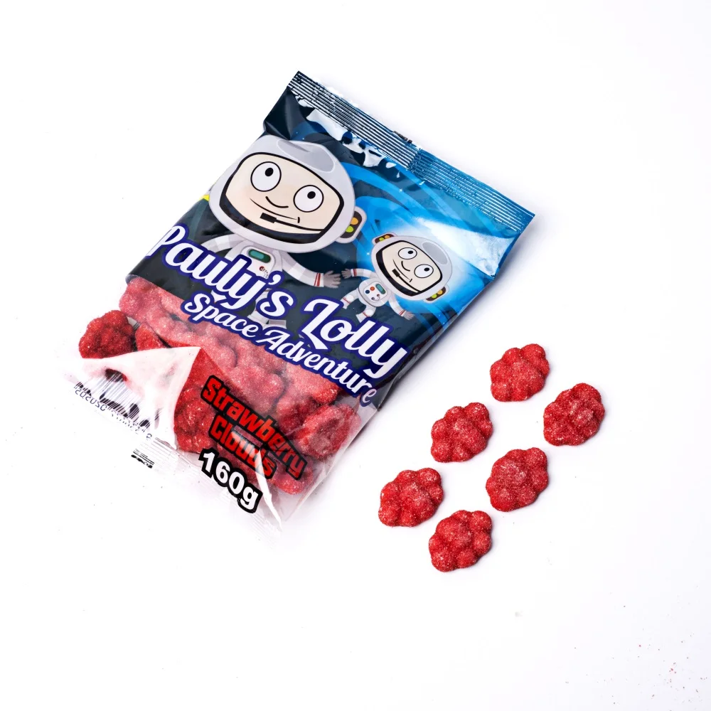 Factory Custom Made Cloud Shaped Gummies With Strawberry Flavor in Soft Candies