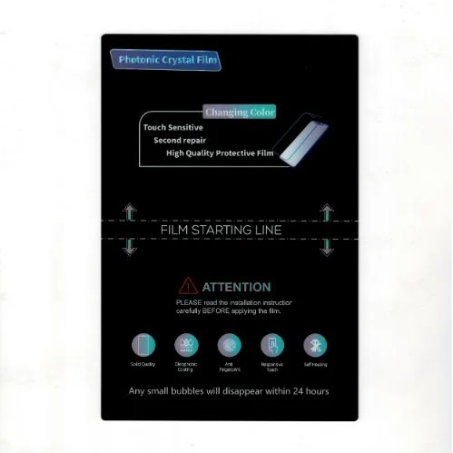 FOSIDA New Style Self Healing Colorful Photonic Crystal HD TPU Mobiles Screen Protector Cutting Raw Materials Film Tpu Hydrogel