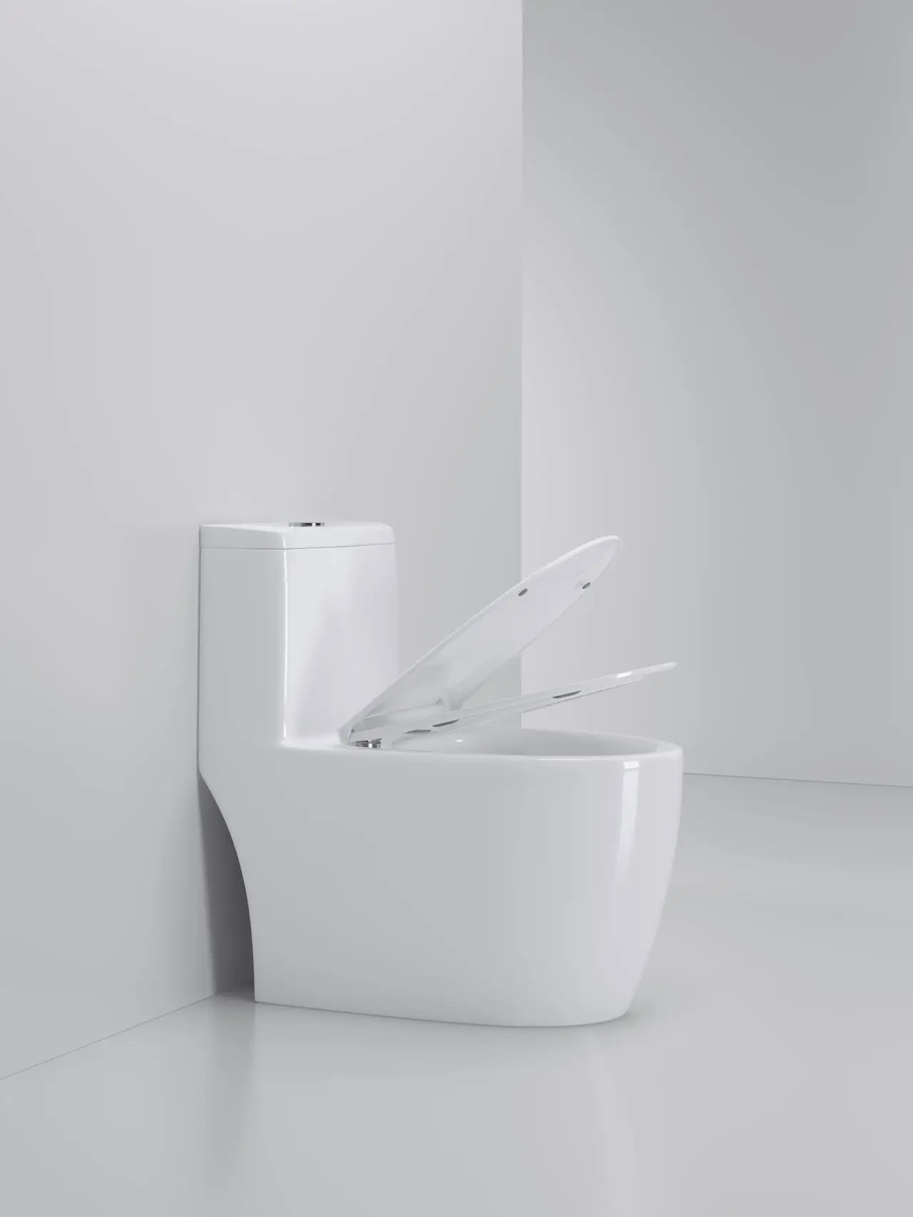 New design modern household toilet bathroom ceramic 2D super swiring one-piece toilet dual flush water closet details