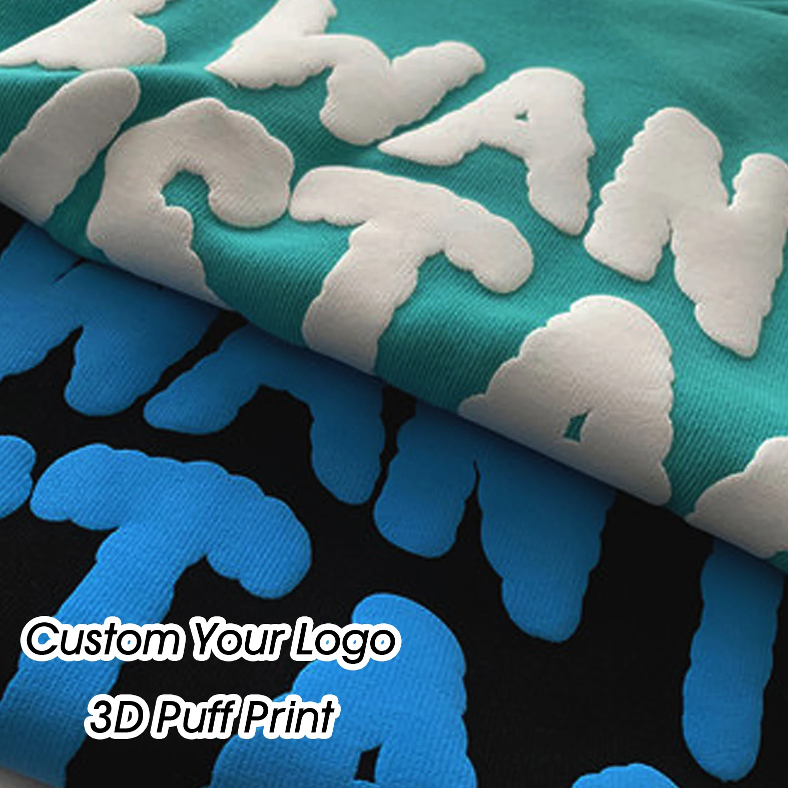 Custom Print Puff Logo Wholesale High Quality 100% Cotton
