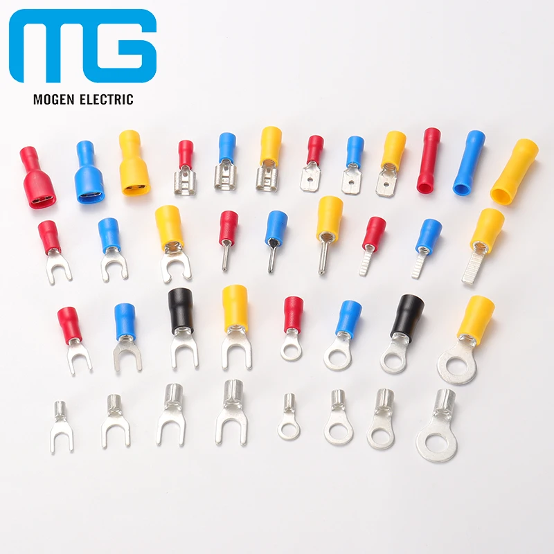 Customized Insulated Lock Spade Terminal Fork Type Made of Durable Copper Material