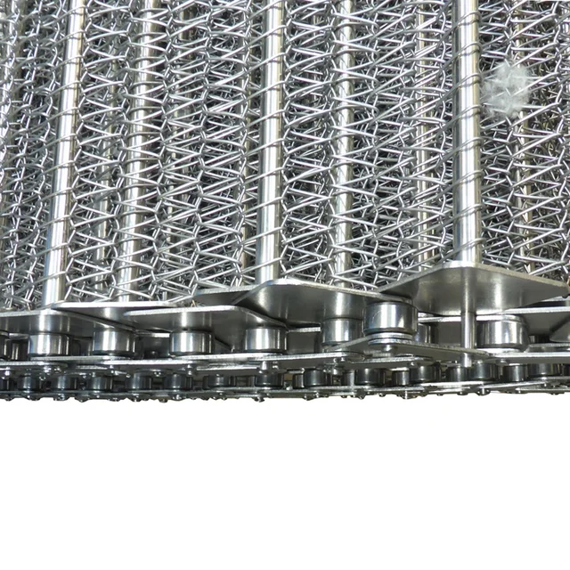 Expert MakerCustomized Technical Support SUS316 Reliable Fine Welding Sausage Bread Meat Seafood Mesh Belt for Food Conveyor 5