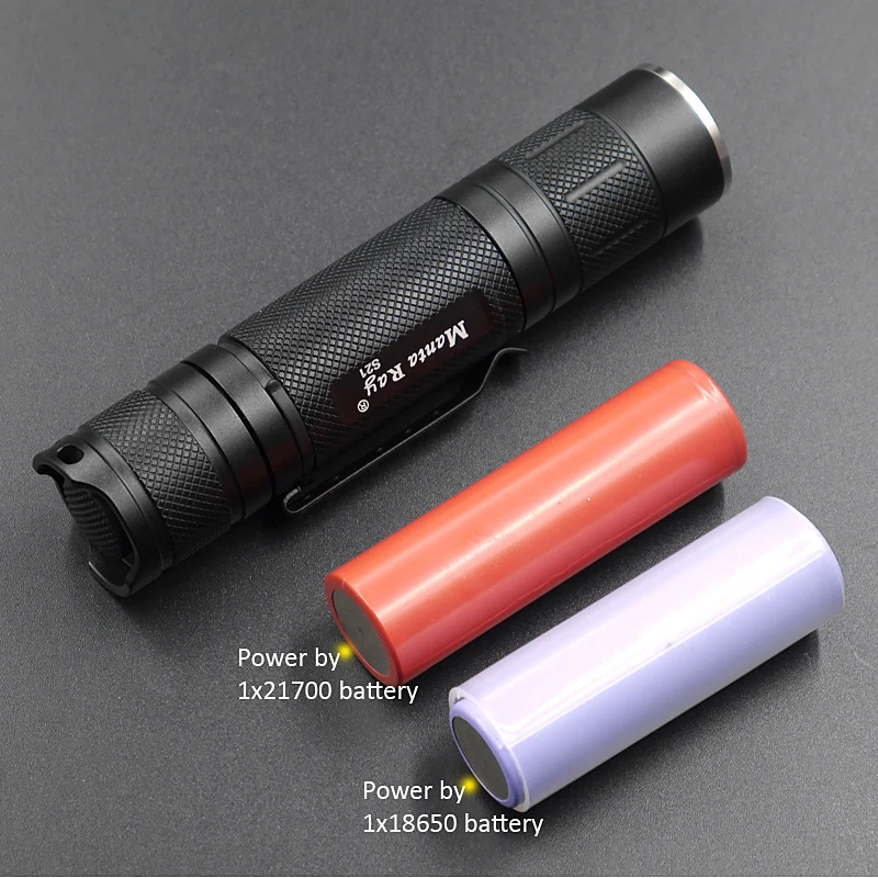 S21 High Power LED Torch Light XM-L3 XML3 6A Memory Function Driver 21700 Battery Not Included for Camping