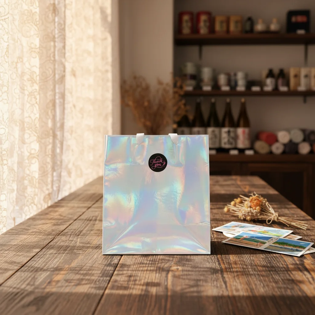 Beg Tote Laser Mewah Suai, Beg Tangan Mesra Alam Sekitar dan Dibuat Secara Manual, Beg Kertas Hadiah Perhiasan yang Boleh Dilipat untuk Penghantaran dengan Logo Laser UV untuk Kosmetik