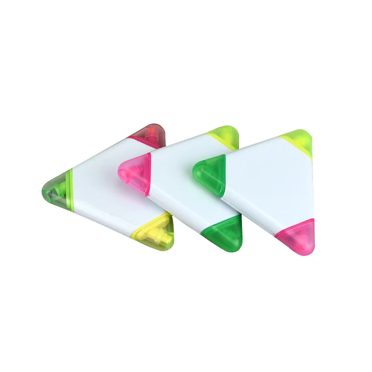 JH Пользовательский логотип популярные нетоксичные Красочные Креативные треугольные маркеры-маркеры для