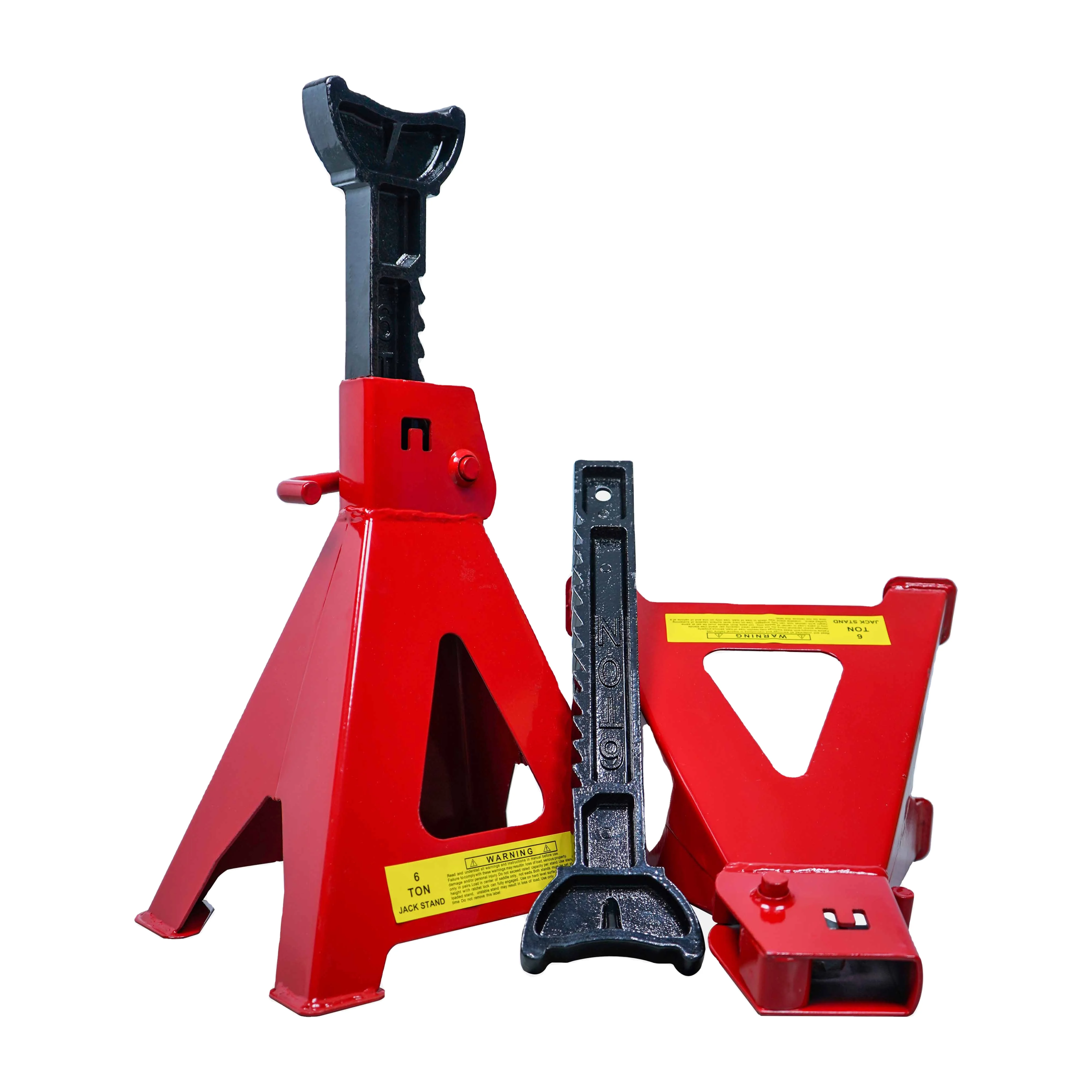 6T Extended Height Car Jack Stands Adjustable Height Car Repair Safety Bracket