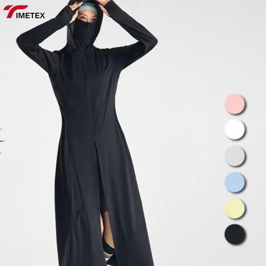 TIMETEX  Summer Cycling Sports Jacket  Anti-UV Cover-Up with Wrinkle Fashion Element Breathable Sun Protection Clothing