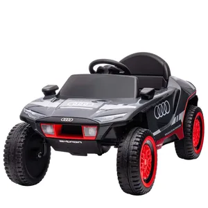 For Audi RS Q E-tron Licensed 12V7AH Kid's Electric Ride-on Monster Car 2.4G Remote Control Toys Music Player for 2 4 Years Plas