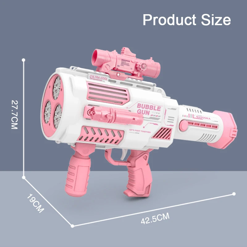 2022 summer Bubble gun Game toy set Gatling Electric Bubble Blower Toy  Fully Automatic Boy Toys Bubble Shooter Gun