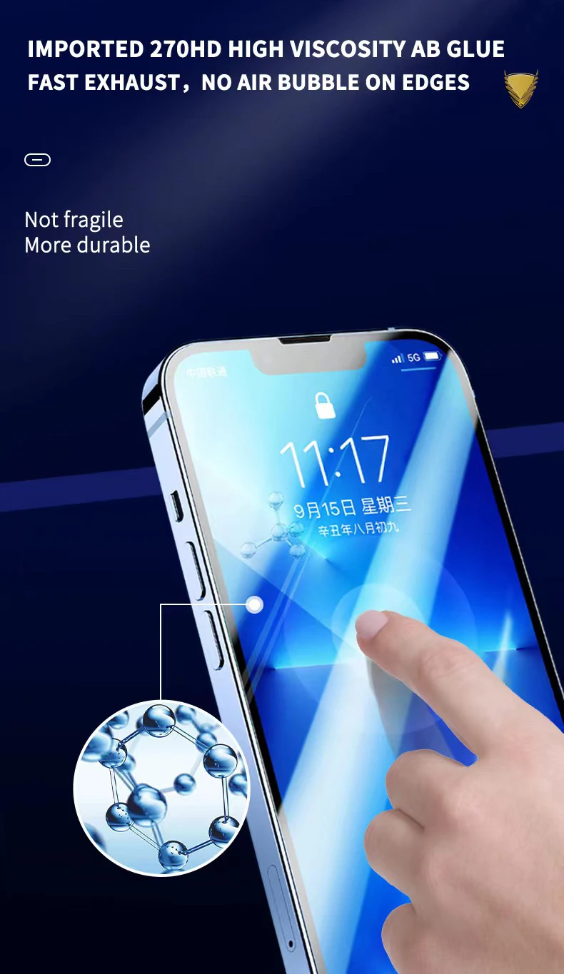 Golden Armor Og Big Curved 9h Antidust Silk Screen Protector Tempered