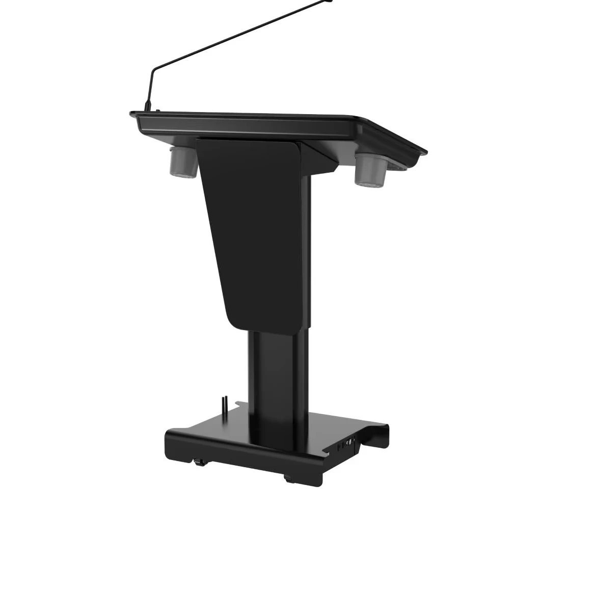 High Quality Electric Height-adjustable Lectern IOT Controlling Wireless Microphone Podium Classroom Teacher's Speech Table