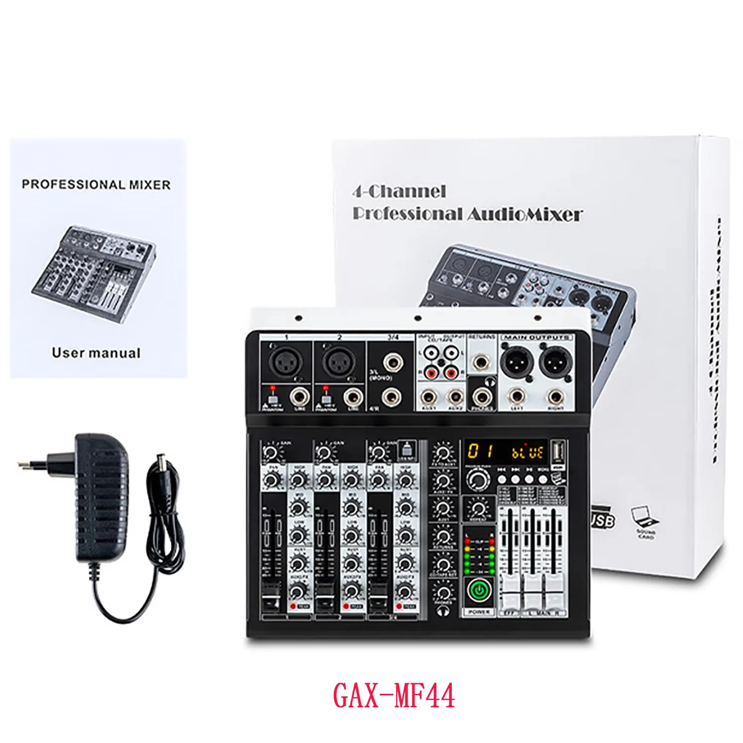 4チャンネルポータブルオーディオミキサー★USB電源ステージパフォーマンス＆配信 Amazon.co.jp: ポータブルオーディオミキサー