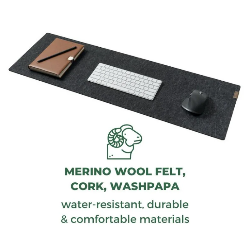 Grovemade Wool Merino Wool Felt Desk Pad Grovemade Wool Felt