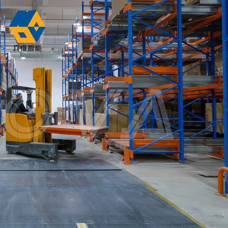 식품/음료 창고 및 제약품 유통 시설용 고강도 철강 라디오 셔틀 팔레트 랙킹 창고