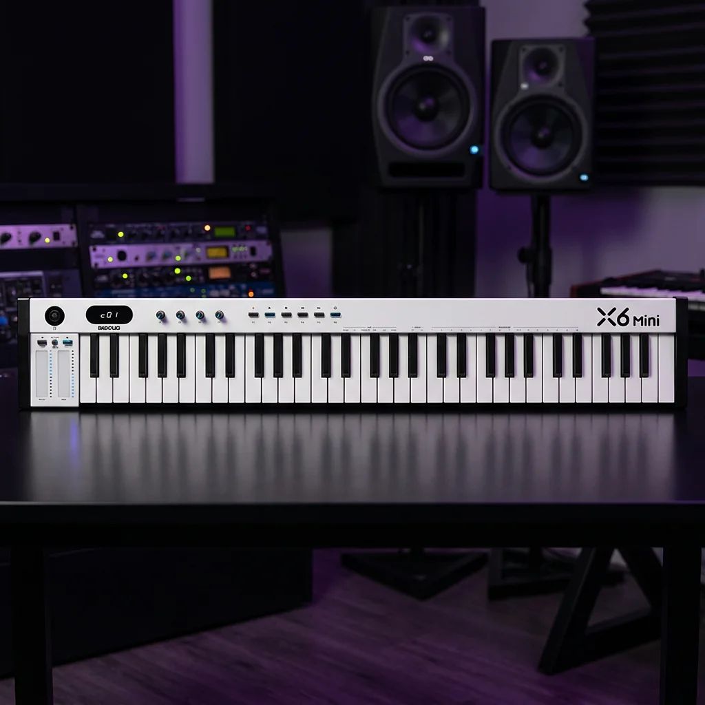 Midiplus X6ミニ 61鍵 MIDIキーボードコントローラー 教育用楽器
