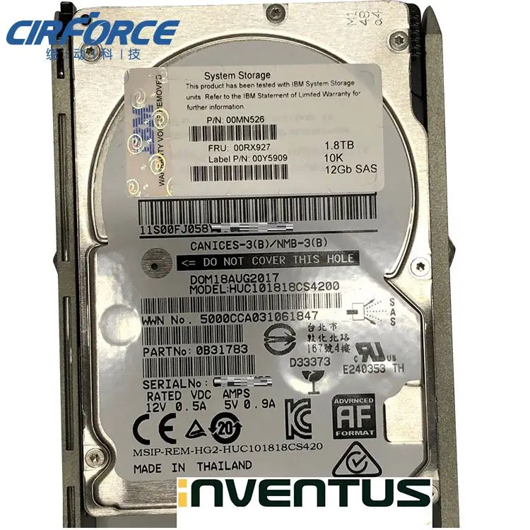 00Y2431 00Y250500AR118 900G 10 K SAS 2 5 inch 6G V3500/3700 внутренний HDD2.5 диск