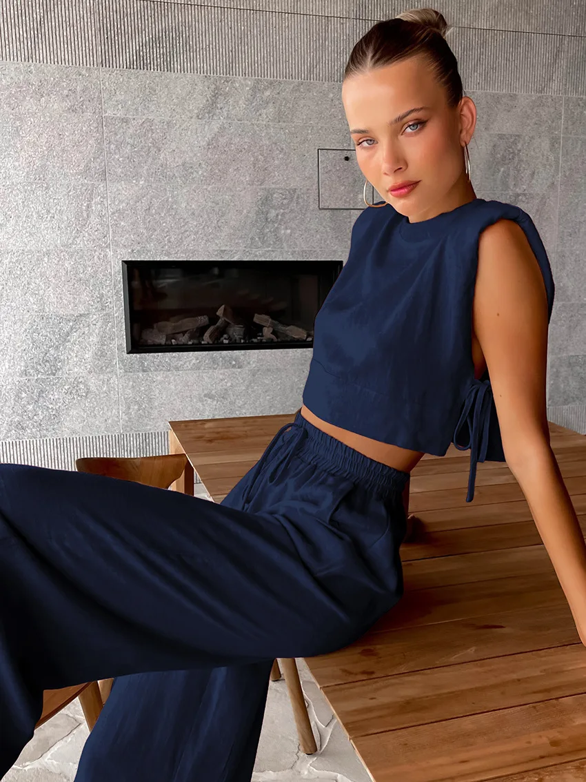 sexy bathing suite Two Piece Set | Vest and Trousers main image 1