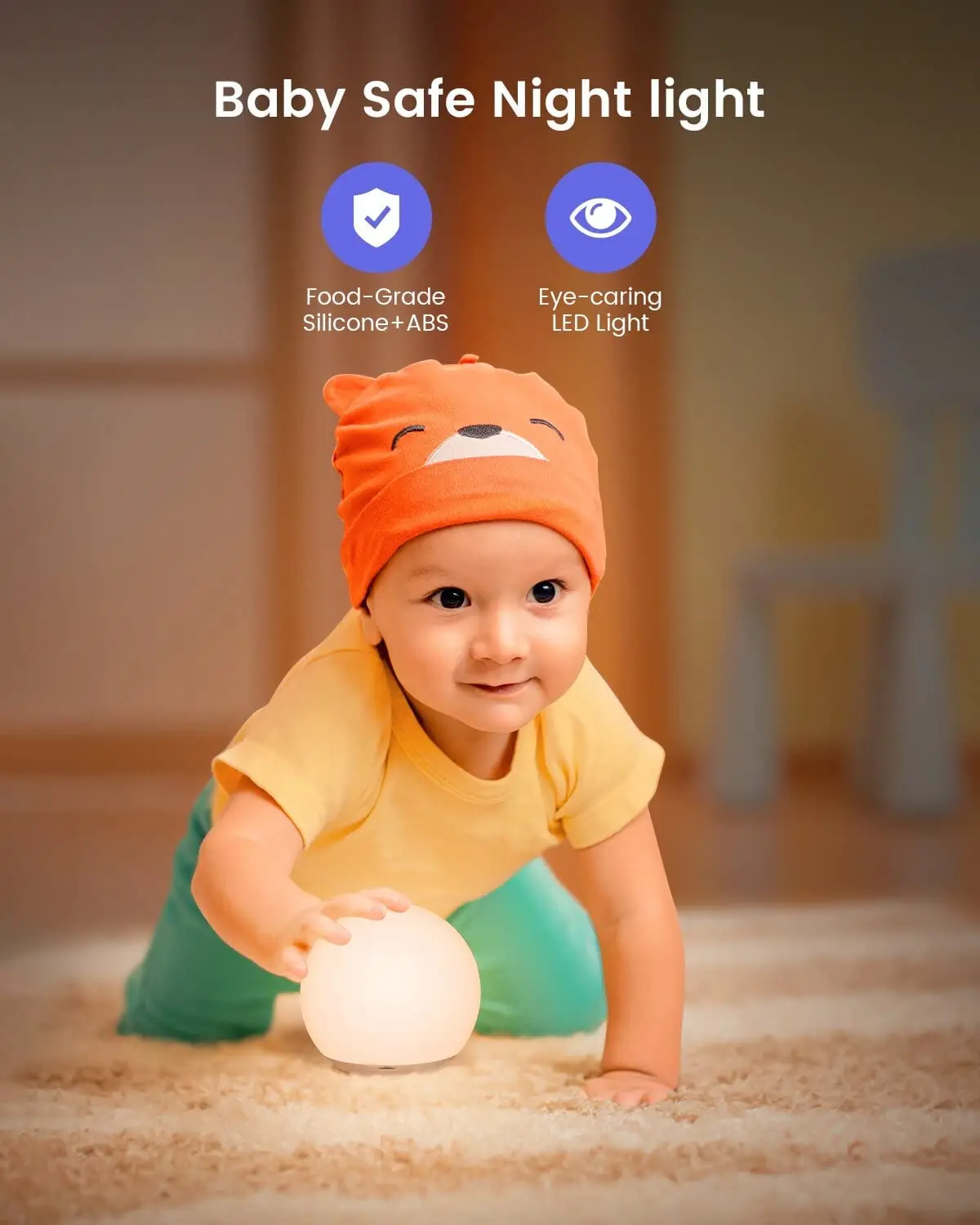 Dimmable Led Warm White Nursery Night Light For Babies Buy Nursery Night Light For Kids