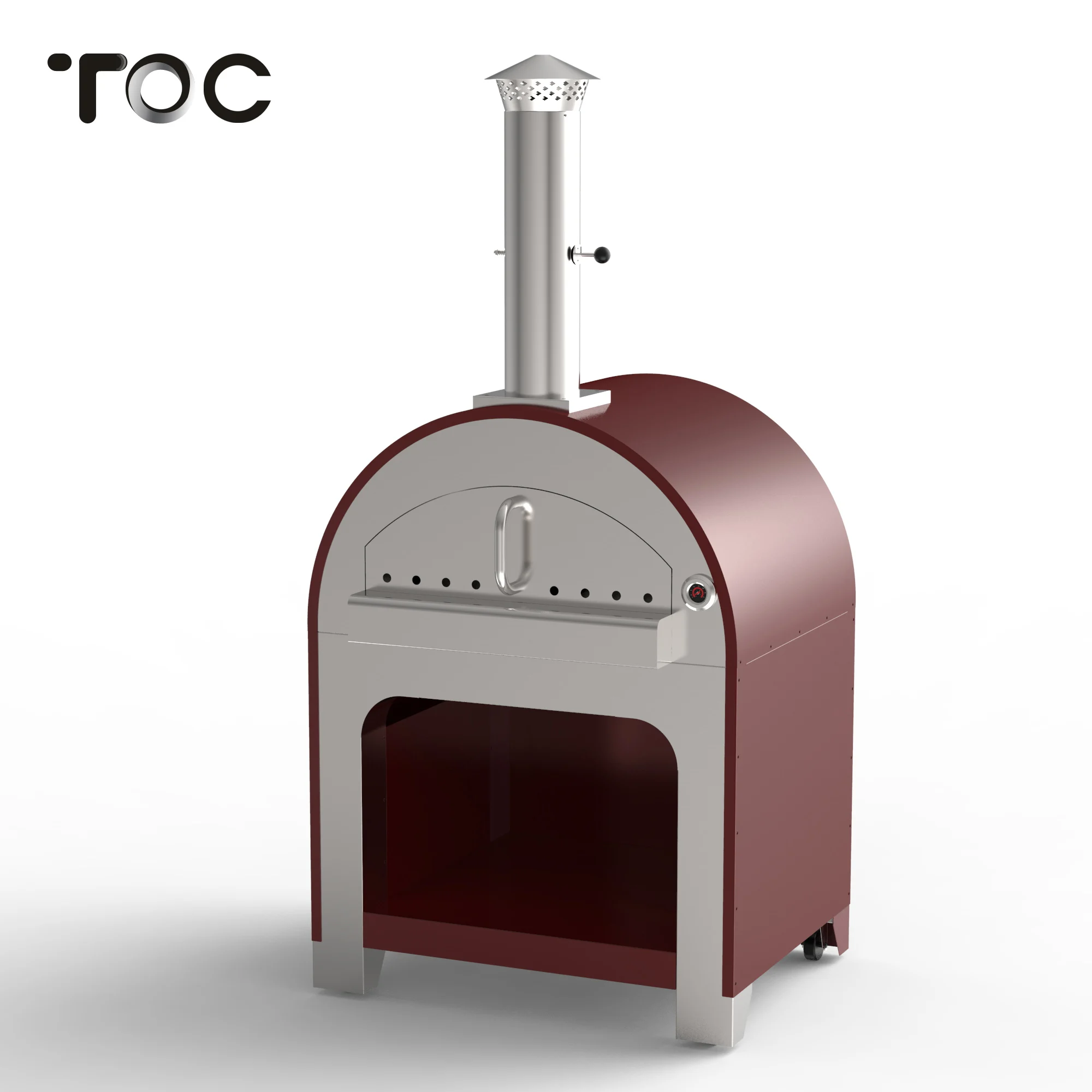 Новая автономная нержавеющая сталь механический таймер управления древесной печи для пиццы