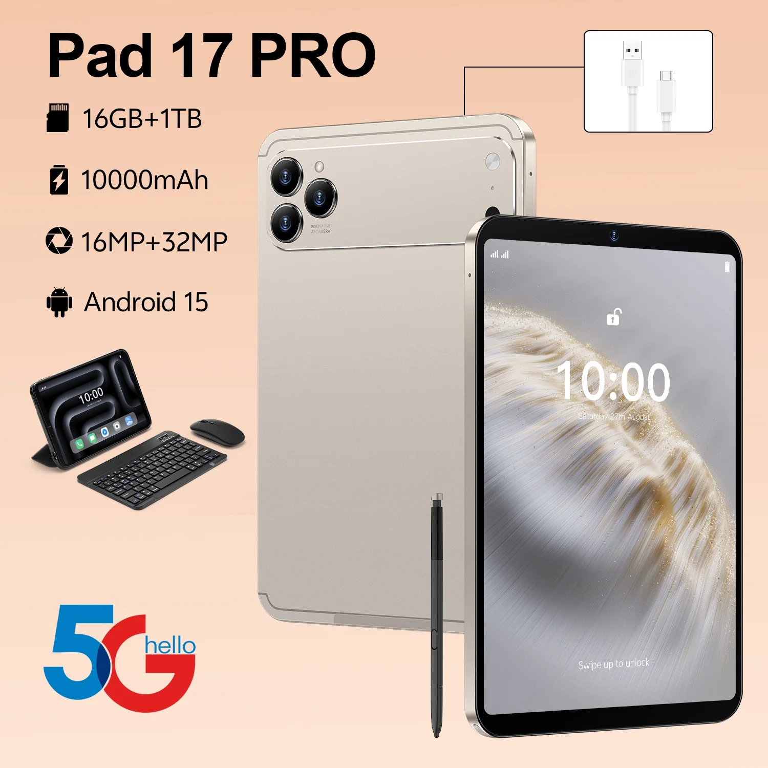 New Pad 17 Pro Professional Tablet 10.1