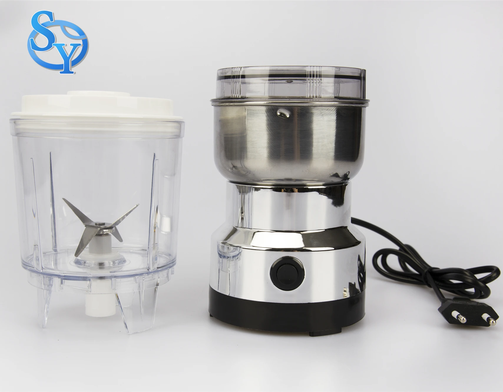 Factory Support 2 in 1 Food Processor Stainless Steel Coffee Spice Grinder Electric Coffee Bean Grinder