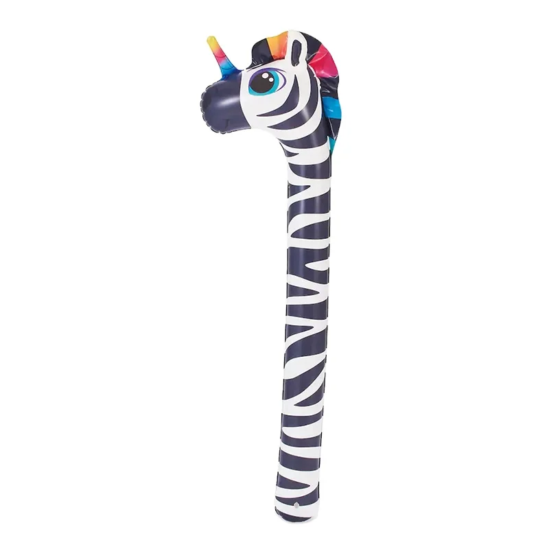 Customized Thickened PVC Inflatable Zebracorn Shaped Pool Float, Swimming Noodle Tube with UV-Resistant Design for Kids & Adults