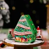 Caja verde con patrón de regalo