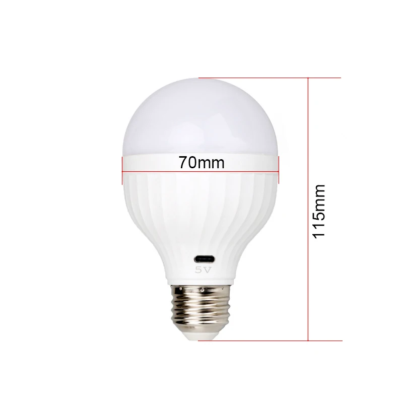 product 7w usb c rechargeable led light bulb with remote control power failure outrage emergency 2600mah battery 5v rechargeable bulb-38