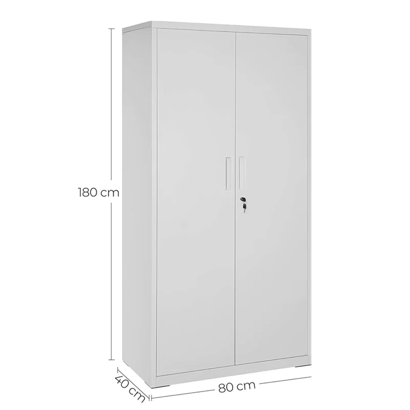 Metal Cabinet Storage 2 Door File Cabinet With Swing Door 2 Door Steel ...
