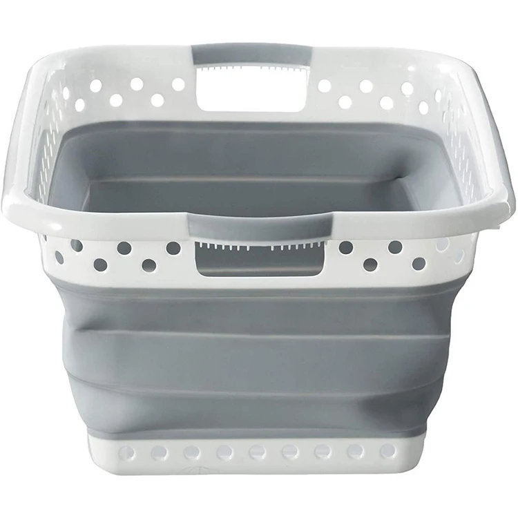 Source Hot Selling Silicone Collapsible Laundry Basket Plastic Folding  Clothes Storage Basket on m.