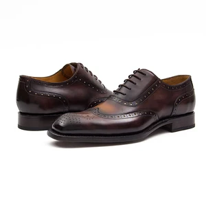 Handmade Custom Goodyear Welted Men's Luxury Designer Formal Genuine Leather Casual Oxford Dress Shoes