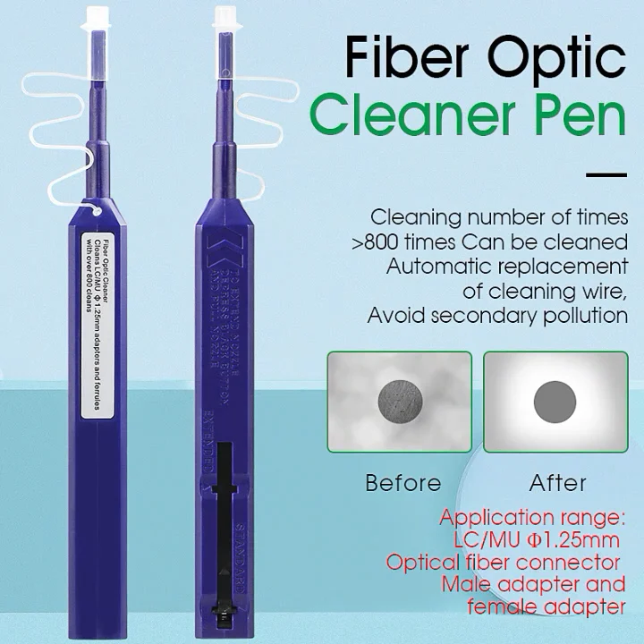 Ftth Optical Fiber Pen Cleaner Tool Fiber Cleaning Pen 1.25mm Lc Mu And