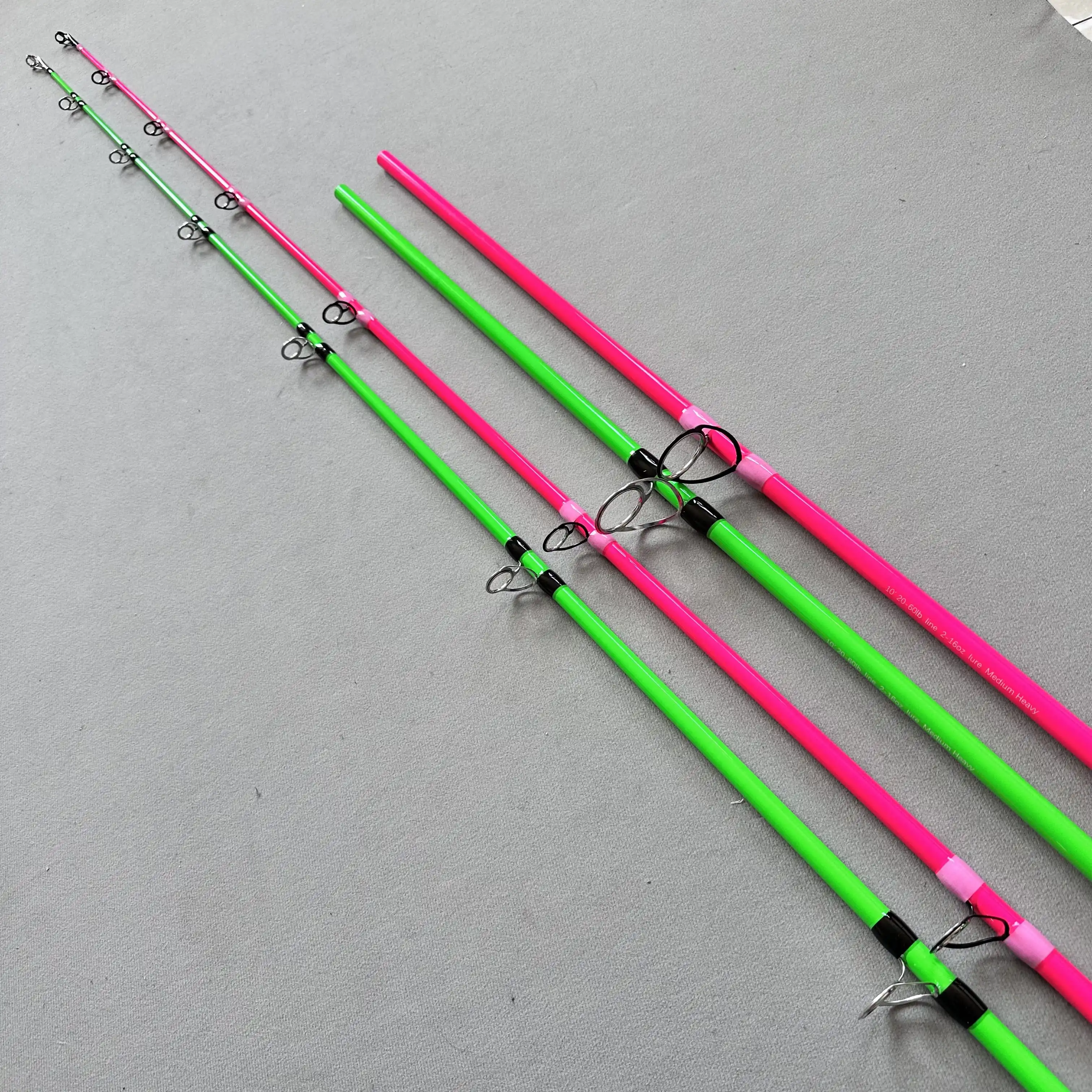 Seehoo Luminous Glowing 228cm 7' 6 Pulling Force Catfish Rod Glass ...