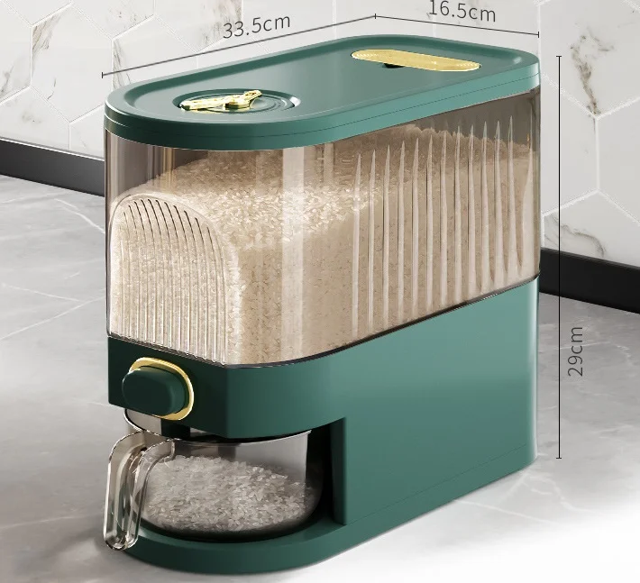 Plastic Rice Storage Container Grain Organizer Rice Storage Container for Flour Rice Grain