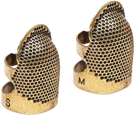 High Quality Metal Copper Sewing Thimble Finger Protector Adjustable Finger Shield Ring Fingertip Thimble Sewing Thimble