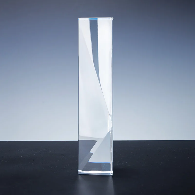 Factory direct sales can customize the k9 crystal color printing sandblasting award trophy details