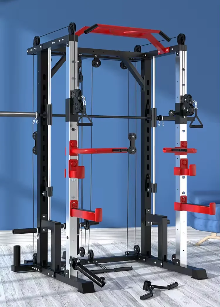 Gym Equipment Home Fitness Accessories Multi-function Power Rack Smith  Machine Squat Rack